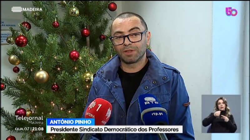 Vinculação efetiva dos Docentes - SDPM - RTP Madeira Telejornal 07/12/2022