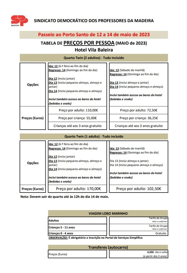 Viagem ao Porto Santo 2023 | SDPM