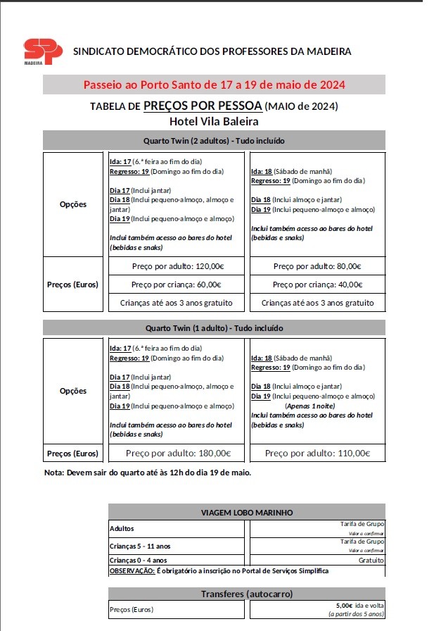 Viagem ao Porto Santo 2024 - SDPM