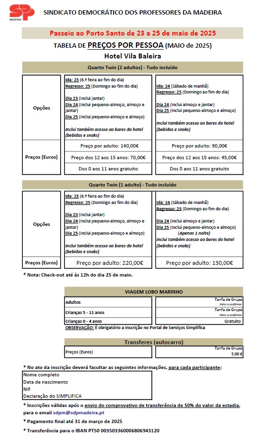 Viagem ao Porto Santo 2025 - SDPM