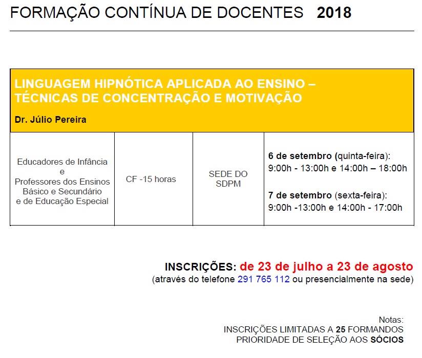Formações - SDP Madeira